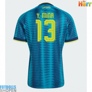 Billiga Colombia Yerry Mina #13 Bortatröja VM 2026 Kortärmad